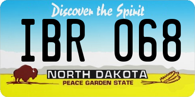 ND license plate IBR068