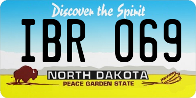 ND license plate IBR069