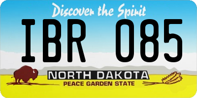 ND license plate IBR085