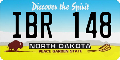 ND license plate IBR148