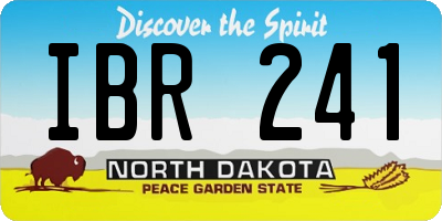 ND license plate IBR241