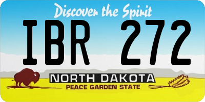 ND license plate IBR272