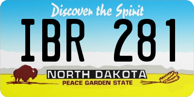 ND license plate IBR281