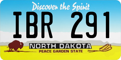 ND license plate IBR291