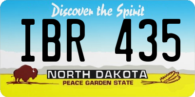 ND license plate IBR435