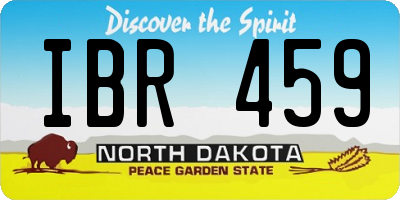ND license plate IBR459
