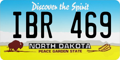 ND license plate IBR469