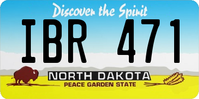 ND license plate IBR471