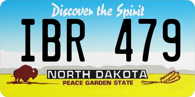 ND license plate IBR479