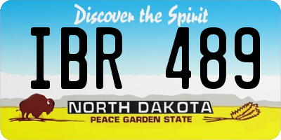 ND license plate IBR489