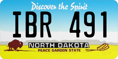 ND license plate IBR491