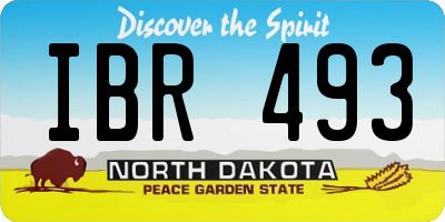 ND license plate IBR493