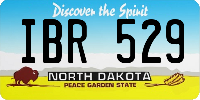 ND license plate IBR529
