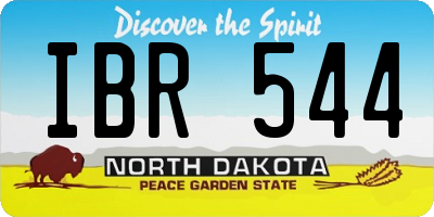 ND license plate IBR544