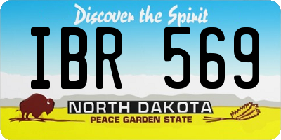 ND license plate IBR569