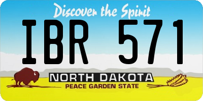ND license plate IBR571