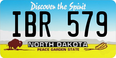 ND license plate IBR579