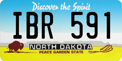 ND license plate IBR591