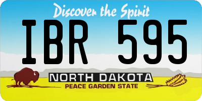 ND license plate IBR595