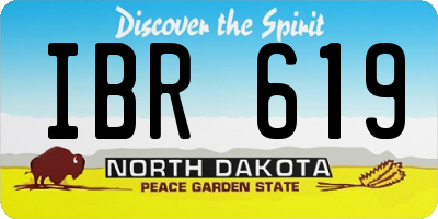 ND license plate IBR619