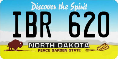 ND license plate IBR620