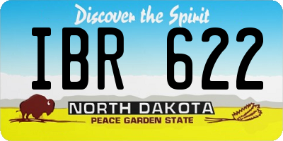 ND license plate IBR622