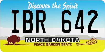 ND license plate IBR642