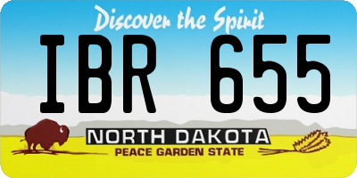 ND license plate IBR655
