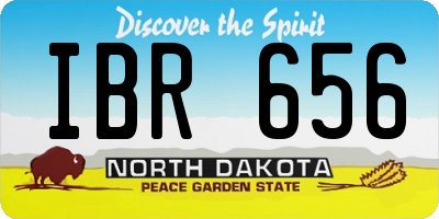 ND license plate IBR656