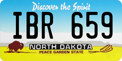 ND license plate IBR659