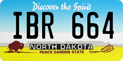 ND license plate IBR664