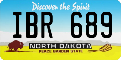 ND license plate IBR689