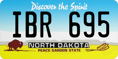 ND license plate IBR695
