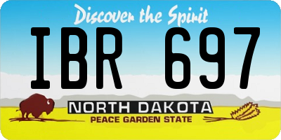 ND license plate IBR697