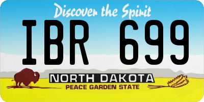 ND license plate IBR699