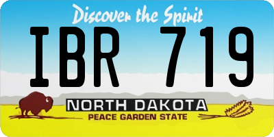 ND license plate IBR719