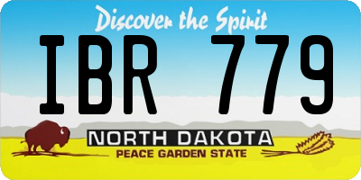 ND license plate IBR779