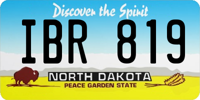 ND license plate IBR819