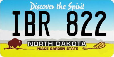 ND license plate IBR822