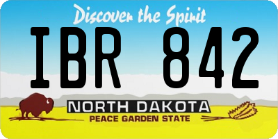 ND license plate IBR842