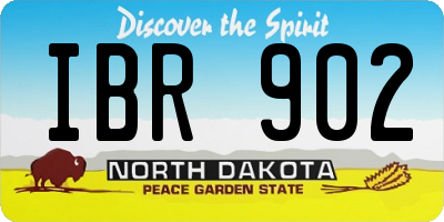 ND license plate IBR902