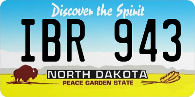 ND license plate IBR943