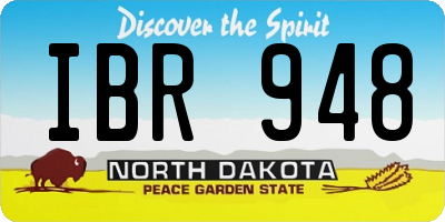 ND license plate IBR948