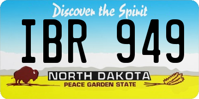 ND license plate IBR949