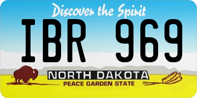 ND license plate IBR969