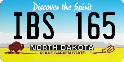 ND license plate IBS165