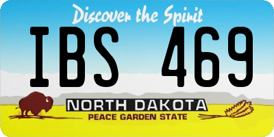 ND license plate IBS469