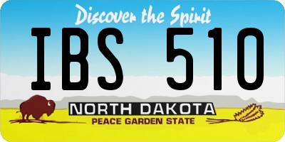 ND license plate IBS510