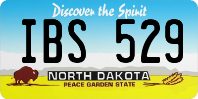 ND license plate IBS529