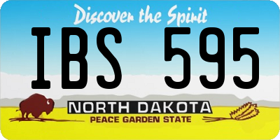 ND license plate IBS595